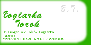 boglarka torok business card